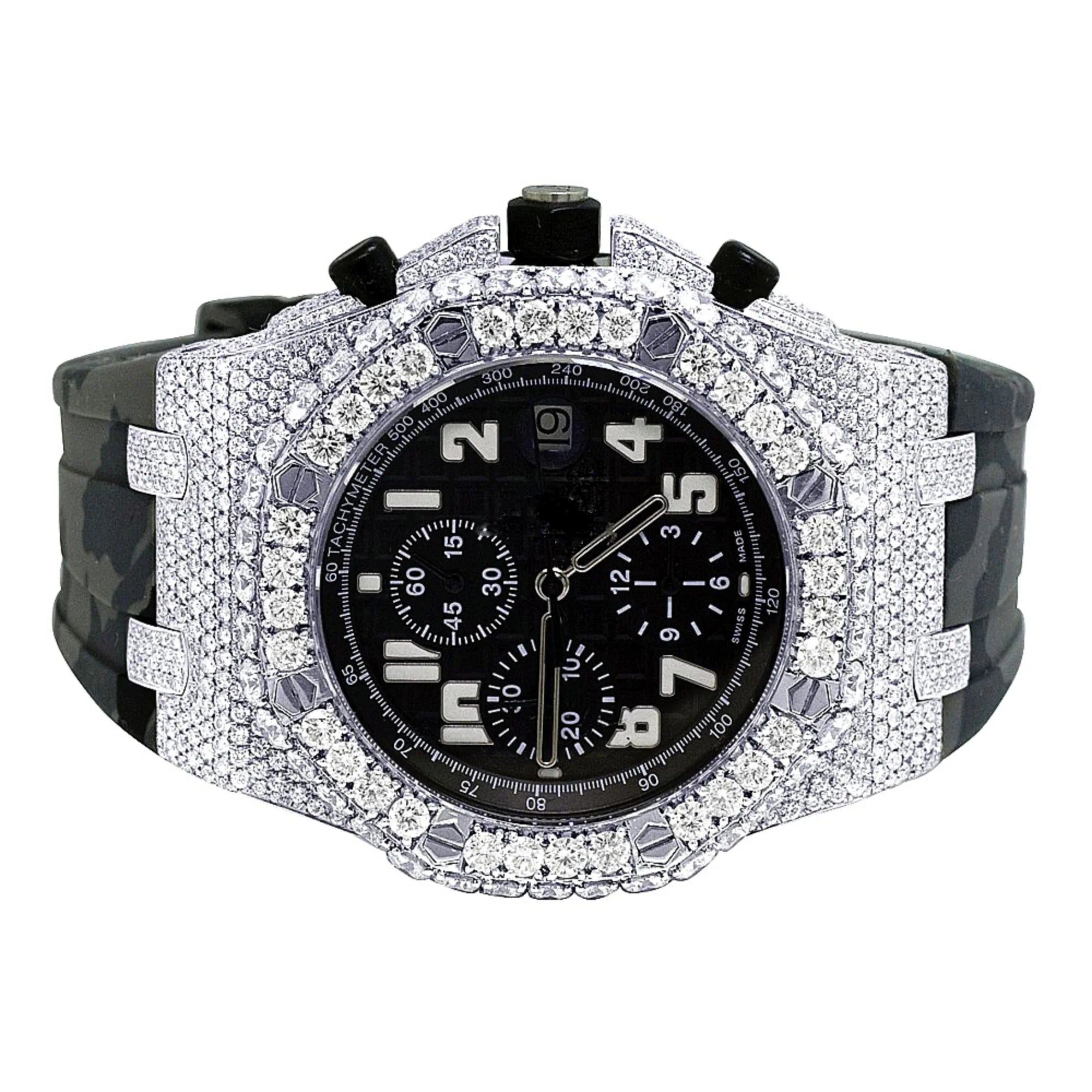 Diamond Lab Grown Iced Out Watch - Family Hub