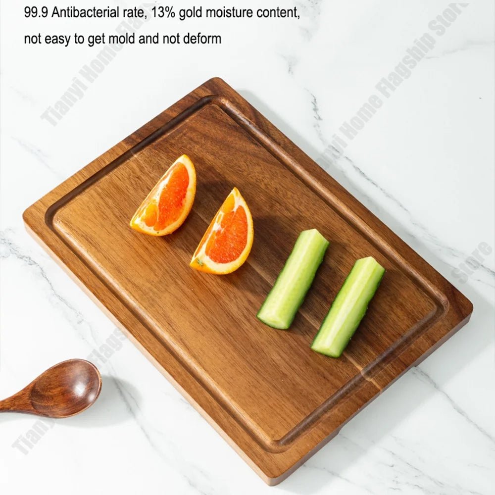 Acacia Wood Cutting Board for Vegetables, Meat and Fruits 3pc - Family Hub