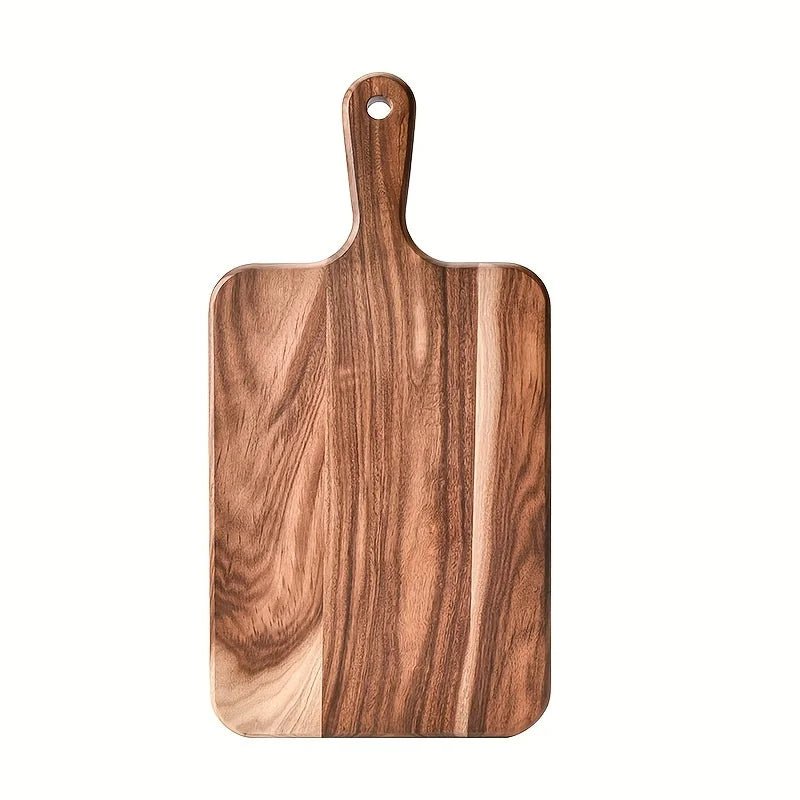 Acacia Wood Cutting Board with Handle - Ultra - Thick Dual - Sided Design,Durable for Cheese, Meat, Vegetables - Family Hub