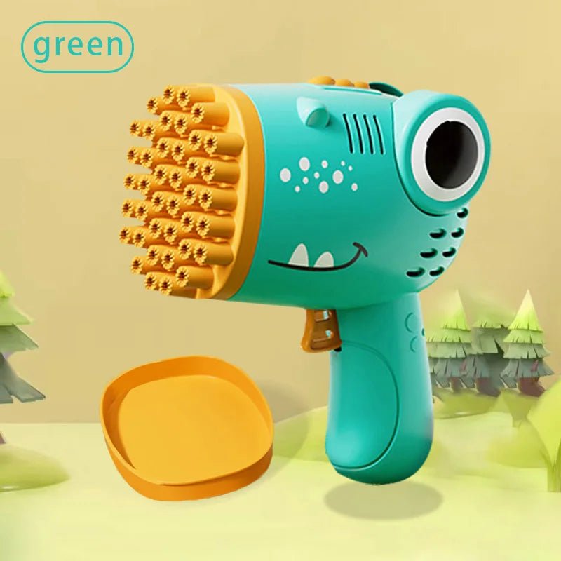 40 Hole Dinosaur Bubble Handheld Bubble Machine, Electric Bubble Gun Outdoor Wedding Party Toy - Family Hub
