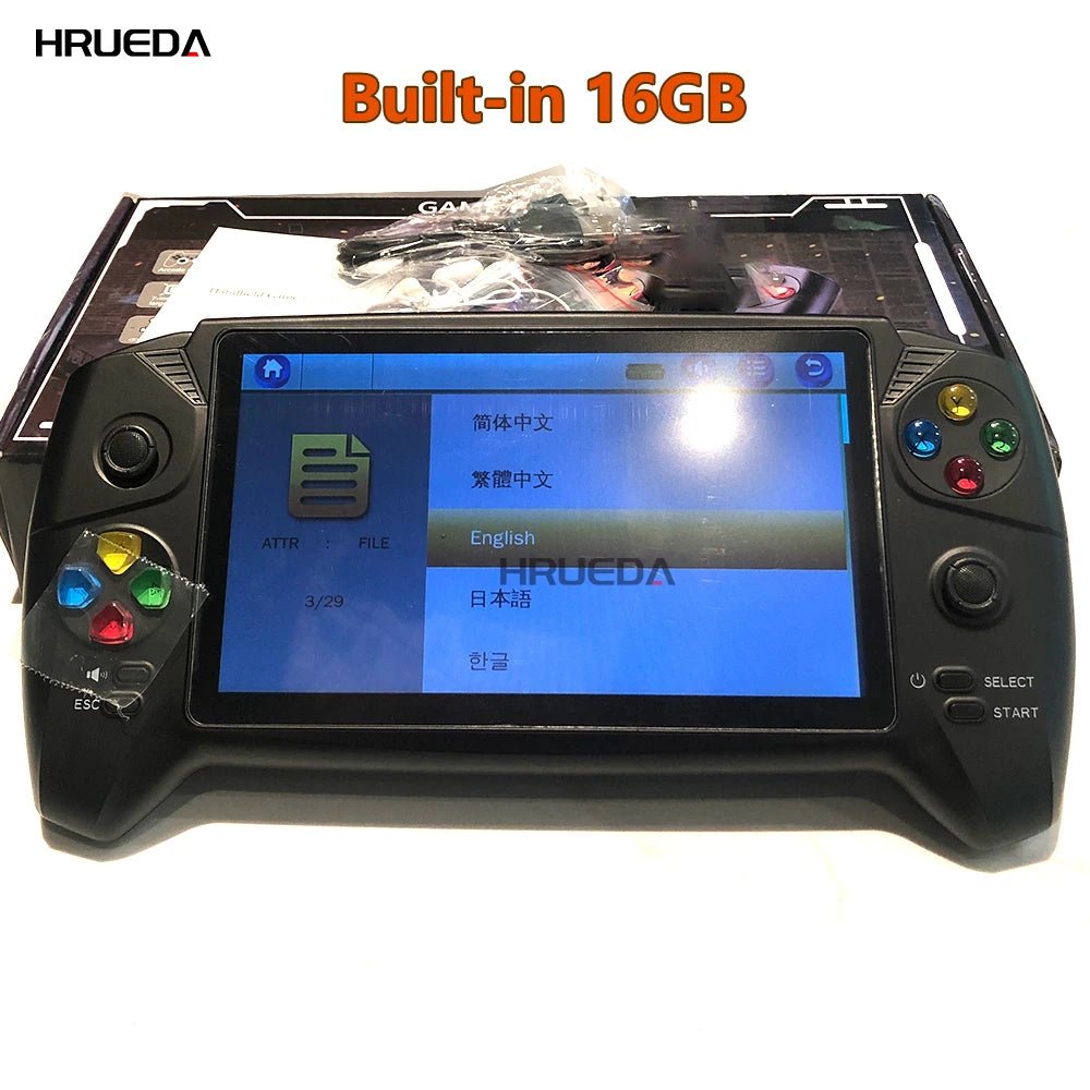 2023 NEW Handheld Game Players Classic 7.0 inch Handle Retro Game Console Dual joysticks for PS1 GBA NES FC Game Player New Edition - Family Hub