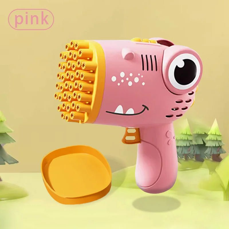 40 Hole Dinosaur Bubble Handheld Bubble Machine, Electric Bubble Gun Outdoor Wedding Party Toy - Family Hub